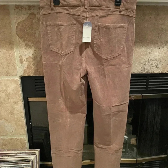 NWT Skye's the Limit Brown Corduroy pants business casual fall Western 12 - Picture 3 of 11